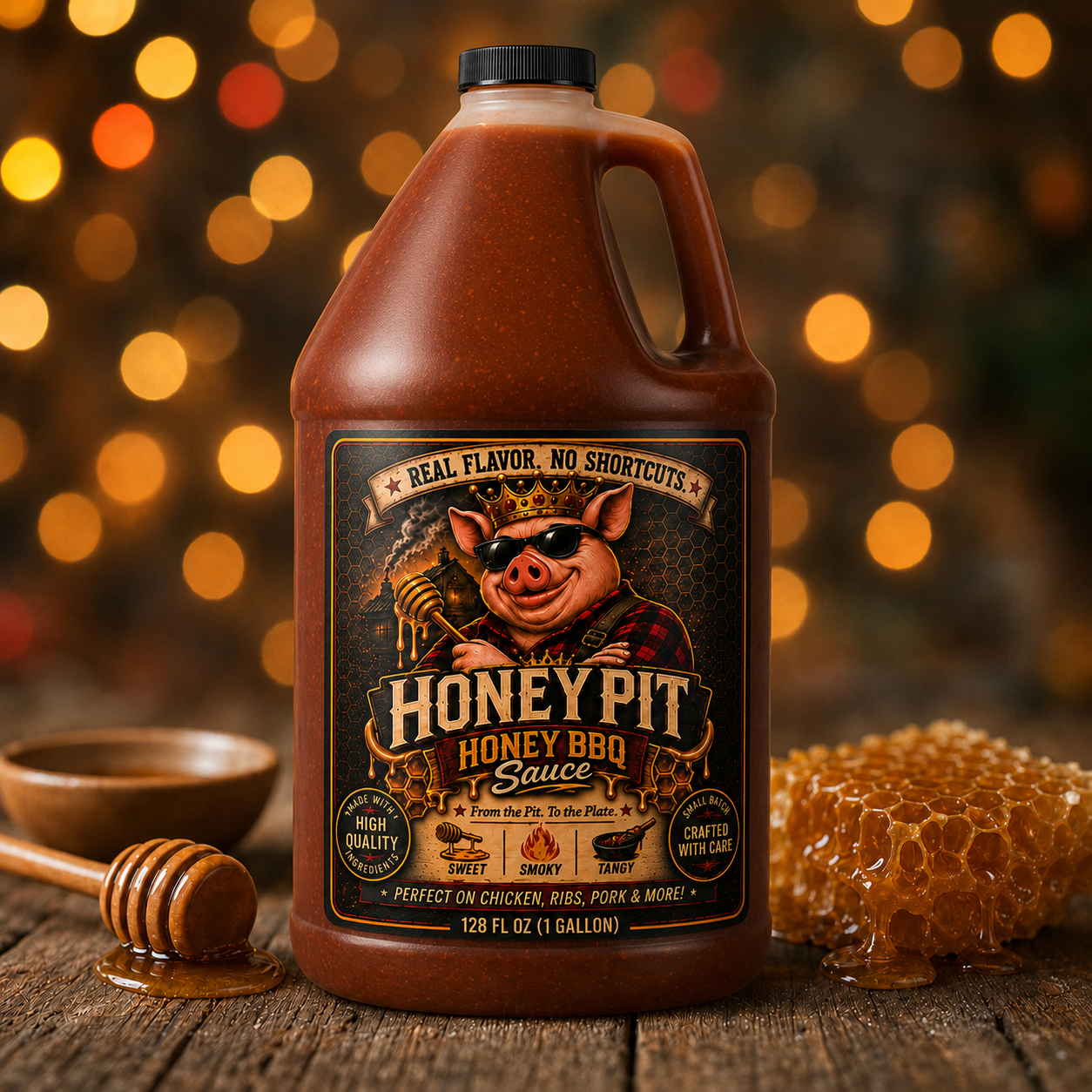 Honey Pit Honey BBQ Sauce — 1 Gallon